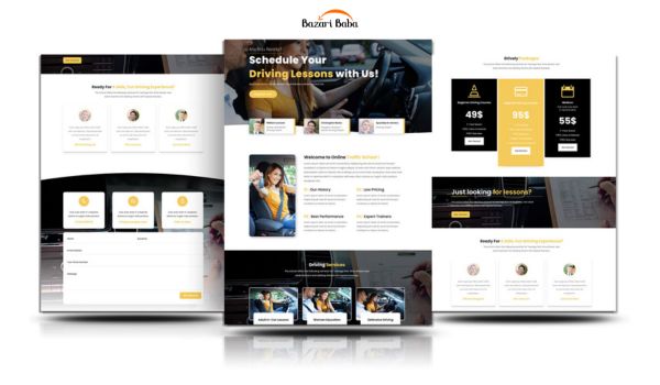 Driving School Divi Layout